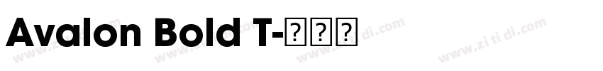Avalon Bold T字体转换
